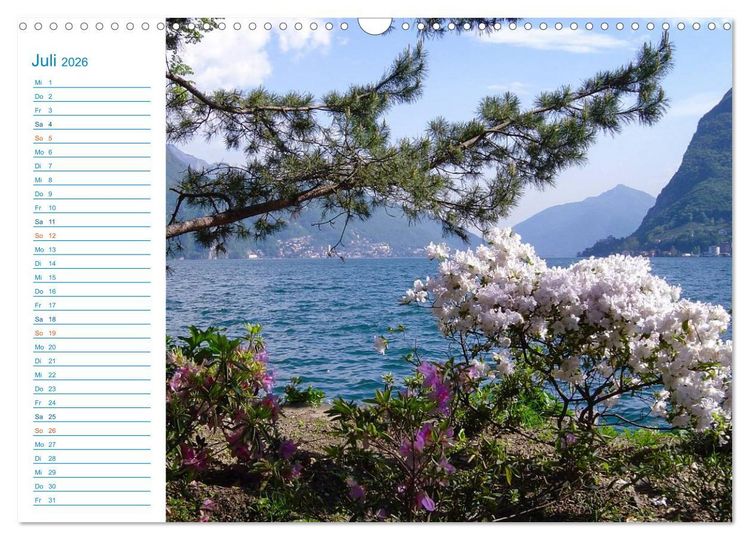Produktbild: Wundersch&ouml;nes Tessin (Wandkalender 2026 DIN A3 quer), CALVENDO Monatskalender