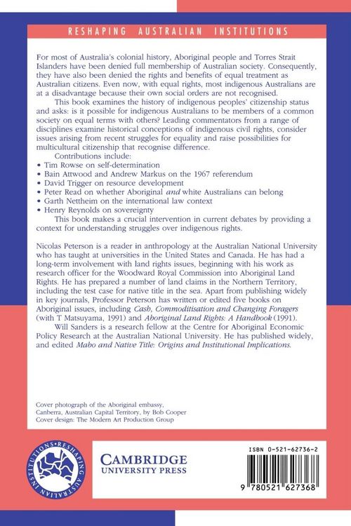 Produktbild: Citizenship and Indigenous Australians