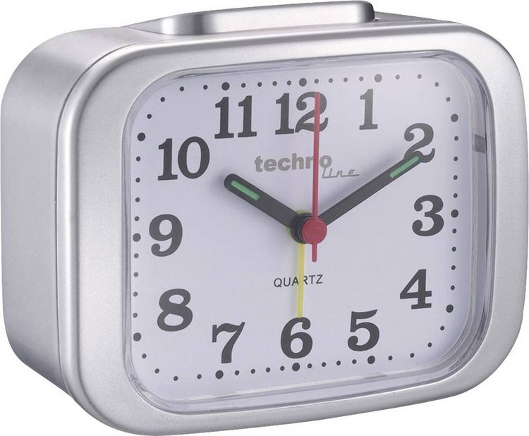 Produktbild: Techno Line Model XL silber Quarz Wecker Silber Alarmzeiten 1 1 Timerzeit