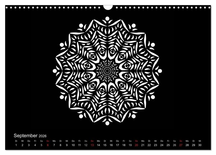 Produktbild: Entspannung und Ruhe durch Mandalas (Wandkalender 2026 DIN A3 quer), CALVENDO Monatskalender