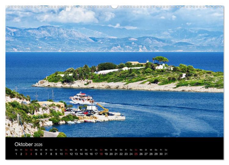 Produktbild: Von Korfu bis Antipaxos (hochwertiger Premium Wandkalender 2026 DIN A2 quer), Kunstdruck in Hochglanz