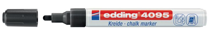 Produktbild: edding 4095 Kreidemarker Window Marker 2-3mm schwarz