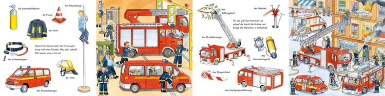 Produktbild: Mein kleines buntes Bildw&ouml;rterbuch: Bei der Feuerwehr