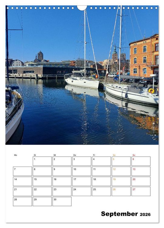 Produktbild: Bezauberndes Stralsund (Wandkalender 2026 DIN A3 hoch), CALVENDO Monatskalender