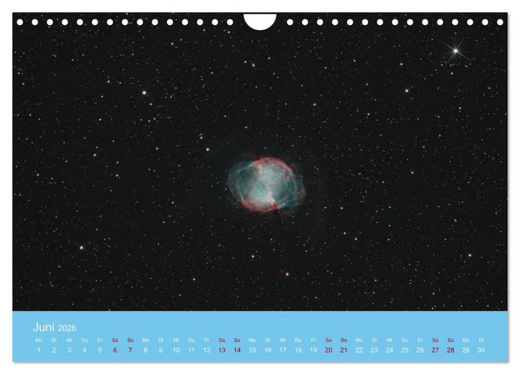 Produktbild: Havel-Sternwarte Weltallkalender (Wandkalender 2026 DIN A4 quer), CALVENDO Monatskalender