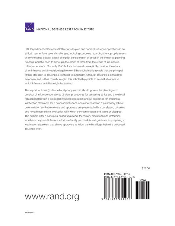 Produktbild: Planning Ethical Influence Operations