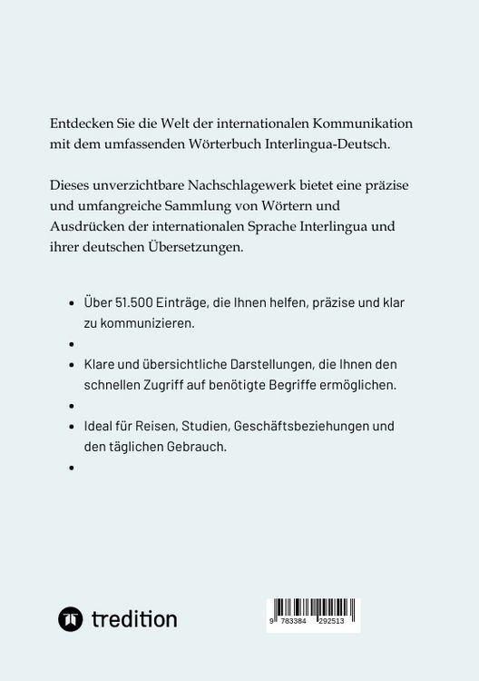 Produktbild: W&ouml;rterbuch Interlingua - Deutsch