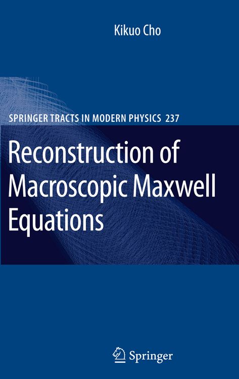 Produktbild: Reconstruction of Macroscopic Maxwell Equations