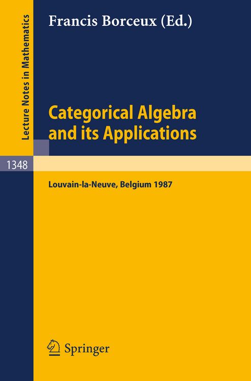 Produktbild: Categorical Algebra and its Applications