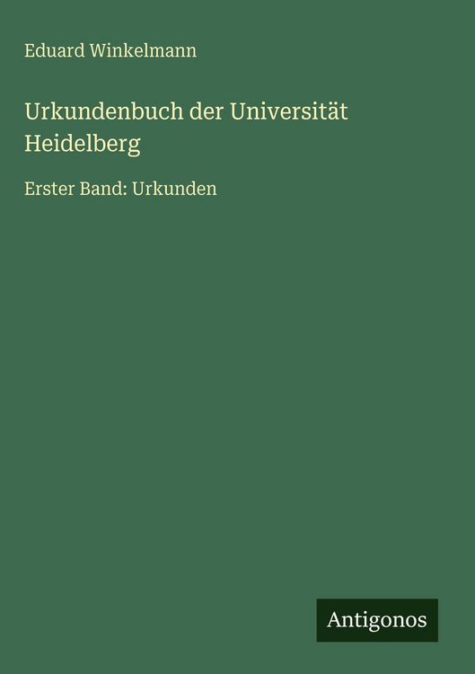 Produktbild: Urkundenbuch der Universit&auml;t Heidelberg