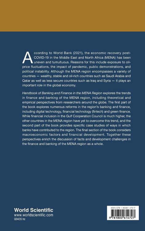 Produktbild: Handbook Of Banking and Finance in The Mena Region