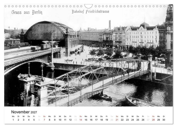 Produktbild: Gr&uuml;&szlig;e aus dem alten Berlin (Wandkalender 2027 DIN A3 quer), CALVENDO Monatskalender
