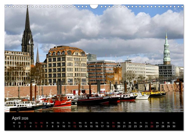 Produktbild: Hamburg (Wandkalender 2026 DIN A3 quer), CALVENDO Monatskalender