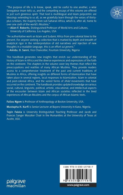 Produktbild: The Palgrave Handbook of Islam in Africa