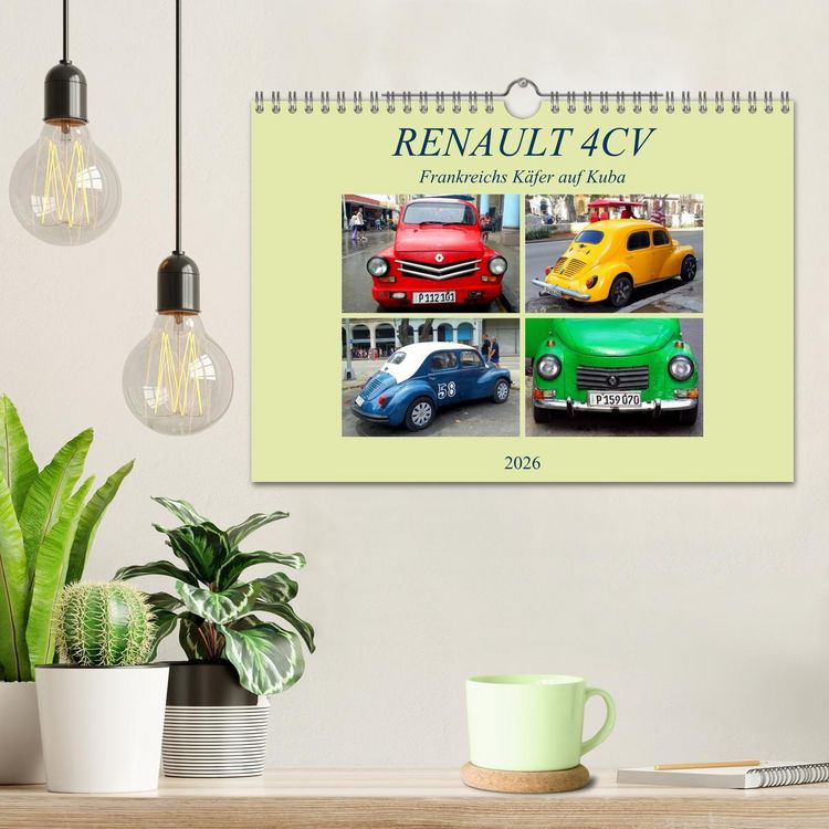 Produktbild: RENAULT 4CV - Frankreichs K&auml;fer auf Kuba (Wandkalender 2026 DIN A4 quer), CALVENDO Monatskalender
