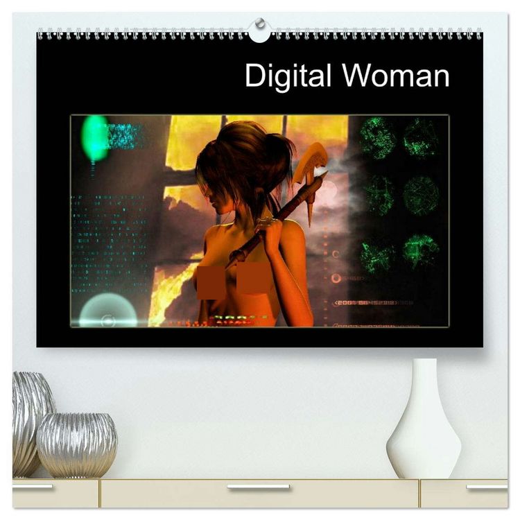 Produktbild: Digital Woman (hochwertiger Premium Wandkalender 2026 DIN A2 quer), Kunstdruck in Hochglanz