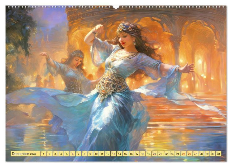 Produktbild: Arabische Fantasien (hochwertiger Premium Wandkalender 2026 DIN A2 quer), Kunstdruck in Hochglanz