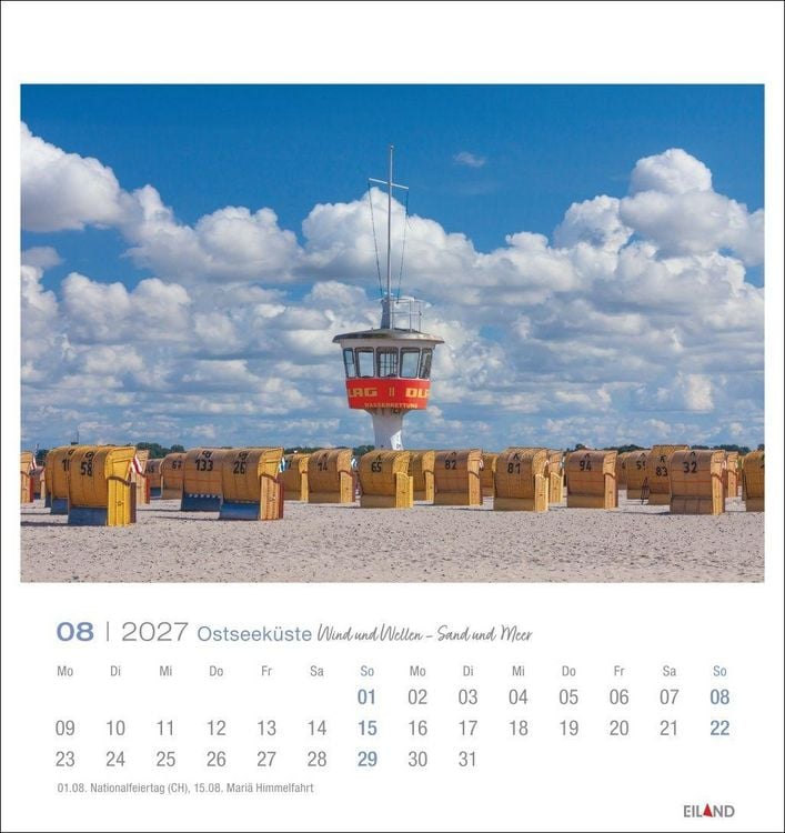Produktbild: Ostseek&uuml;ste Postkartenkalender 2027 - Wind und Wellen - Sand und Meer
