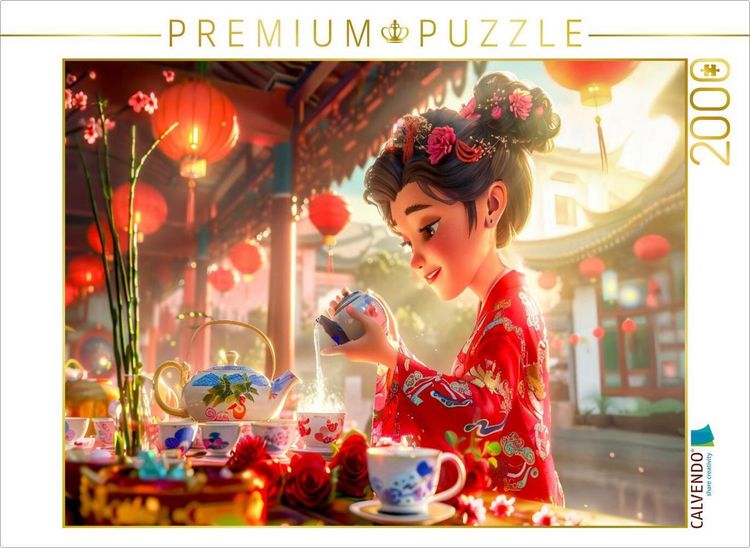 Produktbild: CALVENDO Puzzle Teeritual die Kunst des Einschenkens | 2000 Teile Lege-Gr&ouml;&szlig;e 90x67cm Foto-Puzzle f&uuml;r gl&uuml;ckliche Stunden