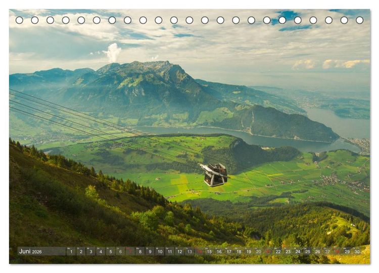 Produktbild: Der Zauber der Schweizer Berge (Tischkalender 2026 DIN A5 quer), CALVENDO Monatskalender