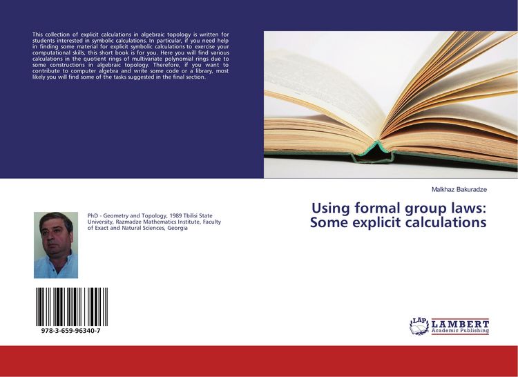 Produktbild: Using formal group laws: Some explicit calculations