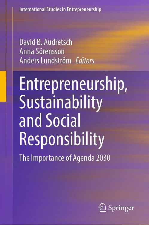 Produktbild: Entrepreneurship, Sustainability and Social Responsibility