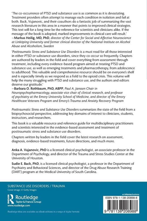 Produktbild: Posttraumatic Stress and Substance Use Disorders