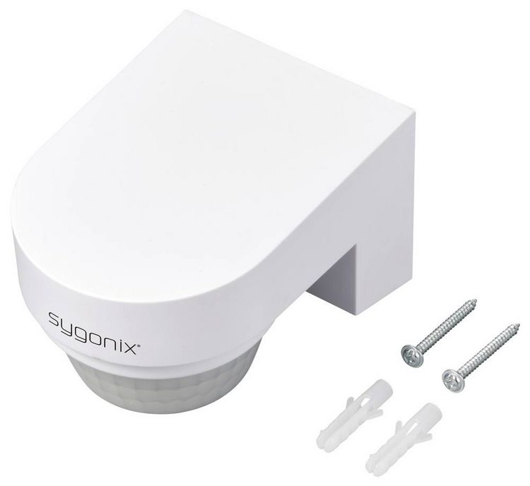 Produktbild: Sygonix SY-6733030 Wand, Oberfl&auml;chenmontage PIR-Bewegungsmelder 240&deg; Relais Wei&szlig; IP65