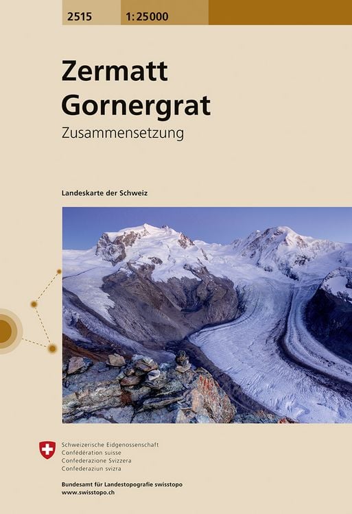 Produktbild: Swisstopo 1 : 25 000 Zermatt Gornergrat