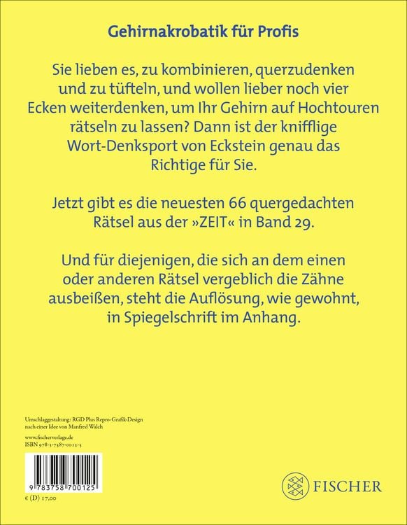 Produktbild: Eckstein - Um die Ecke gedacht 29