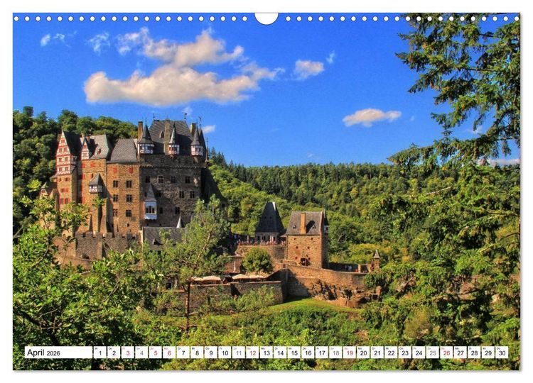 Produktbild: Burgenland Eifel (Wandkalender 2026 DIN A3 quer), CALVENDO Monatskalender