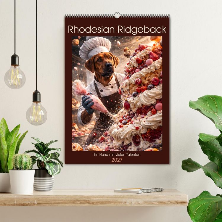 Produktbild: Rhodesian Ridgeback - Ein Hund mit vielen Talenten (Wandkalender 2027 DIN A2 hoch), CALVENDO Monatskalender
