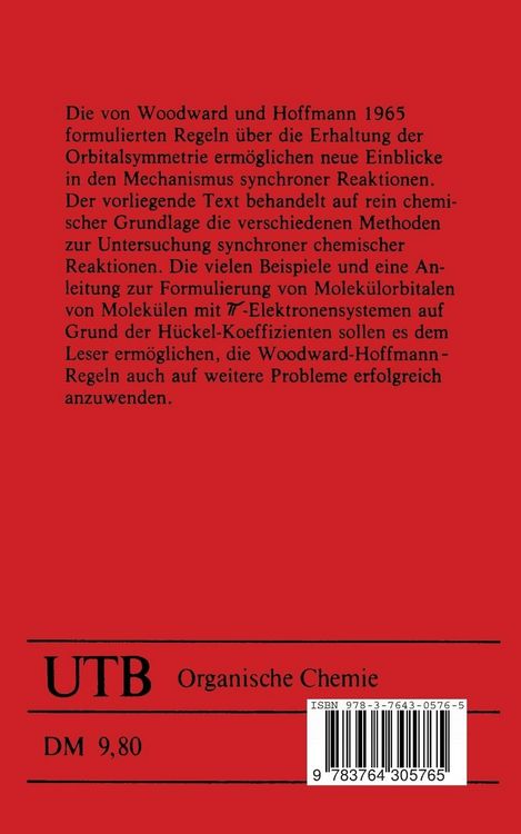 Produktbild: Die Woodward-Hoffmann-Regeln Einf&uuml;hrung und Handhabung