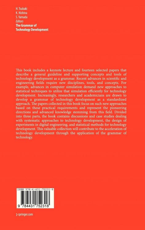 Produktbild: The Grammar of Technology Development