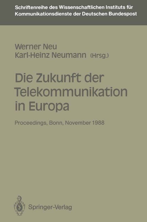 Produktbild: Die Zukunft der Telekommunikation in Europa