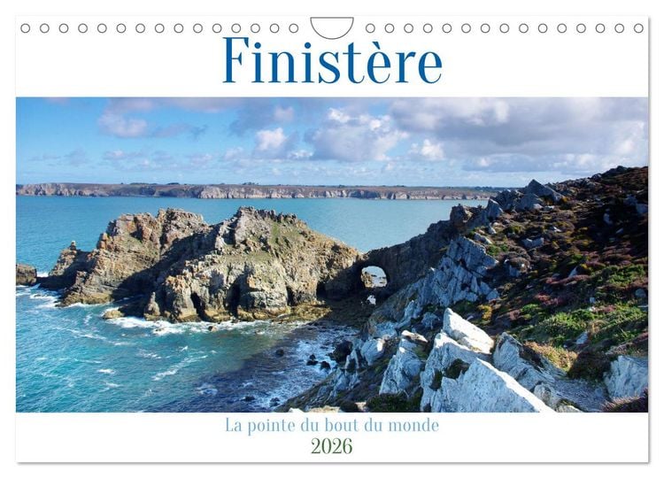Produktbild: FINISTERE La pointe du bout du monde (Calendrier mural 2026 DIN A4 vertical), CALVENDO calendrier mensuel