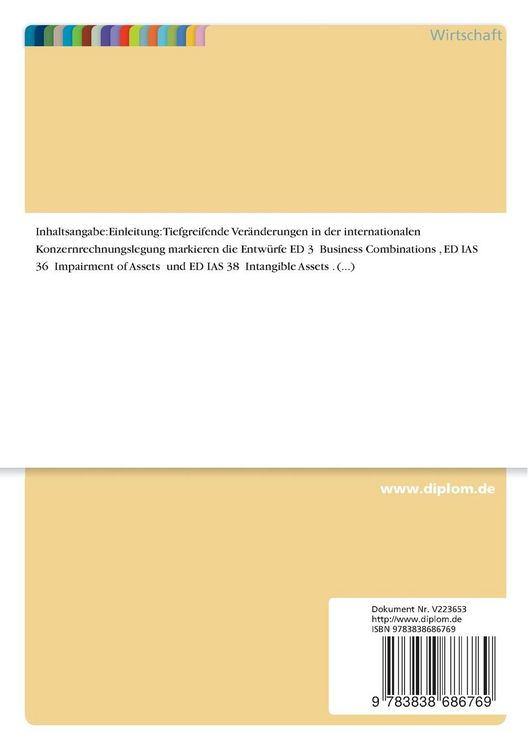 Produktbild: Beispielhafte Darstellung und kritische W&uuml;rdigung der Bilanzierung eines negativen Unterschiedsbetrags in der IFRS-Konzernrechnungslegung
