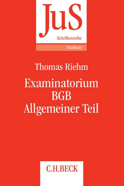 Produktbild: Examinatorium BGB Allgemeiner Teil