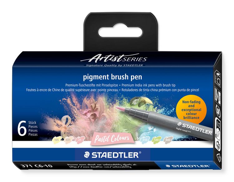 Produktbild: STADTLER Pinselmaler pigment brush 371 Fasermaler mit Pinselspitze