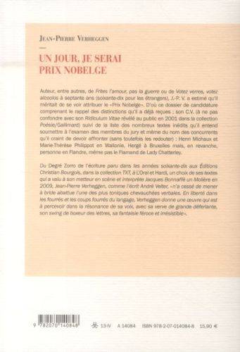 Produktbild: Un jour, je serai prix Nobelge