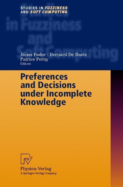 Produktbild: Preferences and Decisions under Incomplete Knowledge