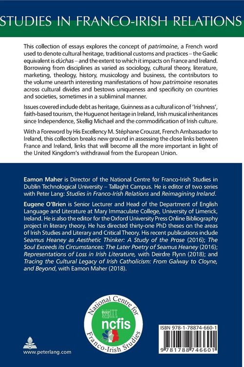 Produktbild: Patrimoine/Cultural Heritage in France and Ireland