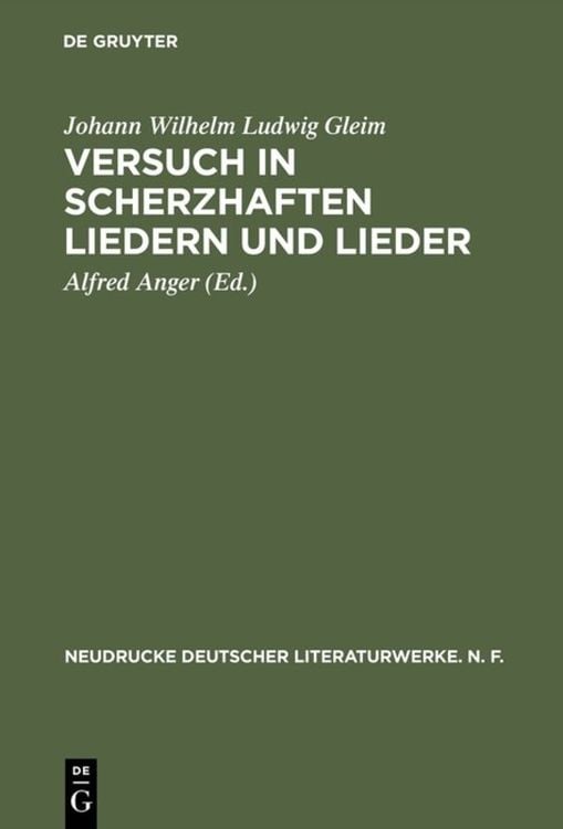 Produktbild: Versuch in Scherzhaften Liedern und Lieder
