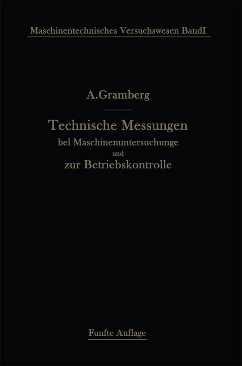 Produktbild: Technische Messungen bei Maschinenuntersuchungen und zur Betriebskontrolle