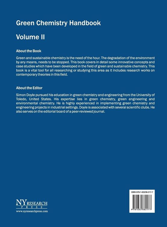 Produktbild: Green Chemistry Handbook