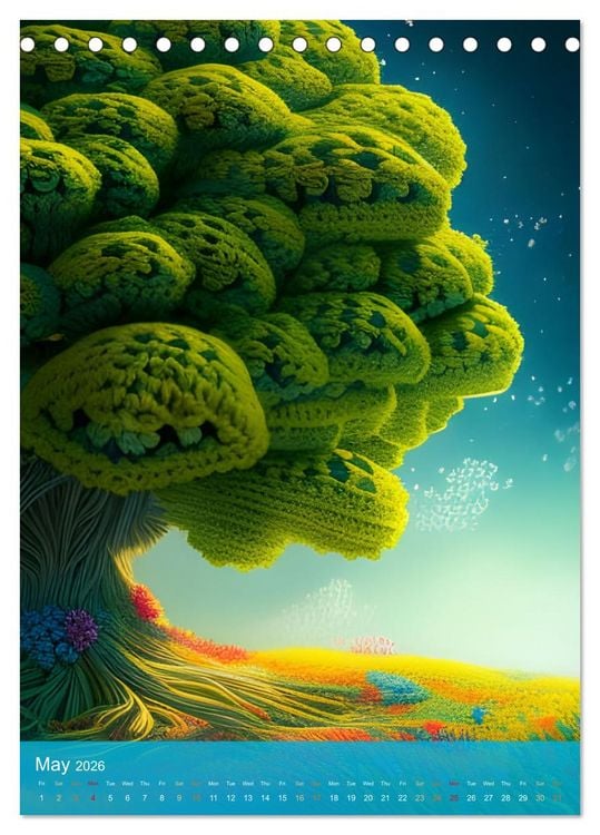 Produktbild: Nature's Stitches (Desk Calendar 2026 DIN A5 portrait), CALVENDO 12 Month DeskCalendar