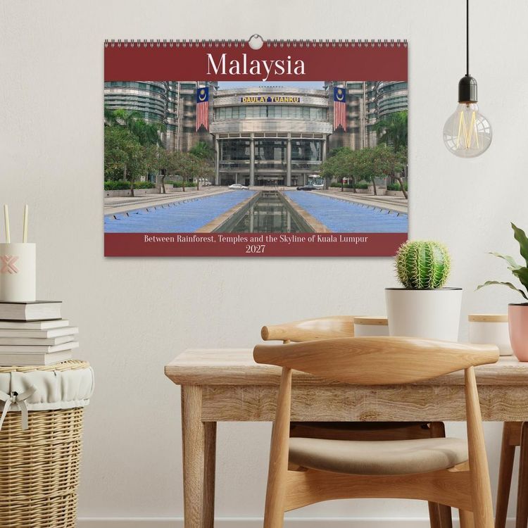 Produktbild: Malaysia &ndash; Between Rainforest, Temples and the Skyline of Kuala Lumpur (Wall Calendar 2027 DIN A3 landscape), CALVENDO 12 Month Wall Calendar