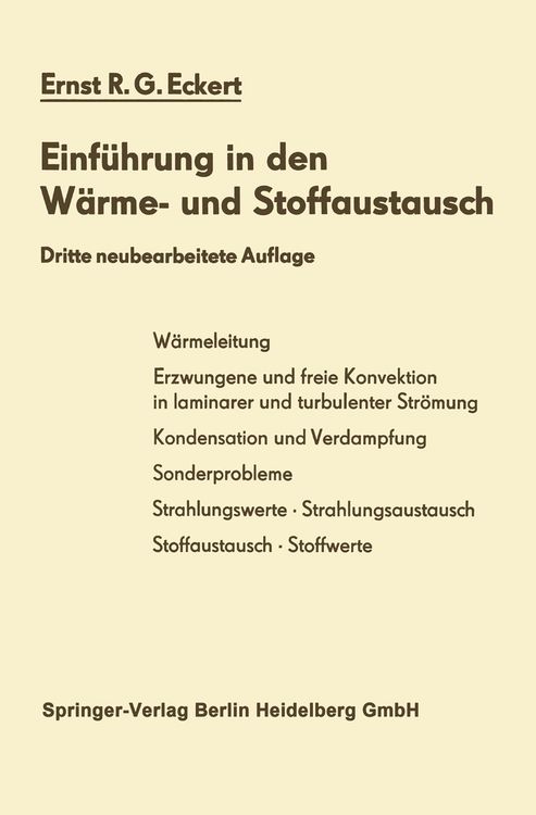Produktbild: Einf&uuml;hrung in den W&auml;rme- und Stoffaustausch