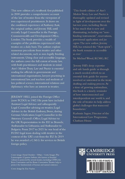 Produktbild: Aust's Modern Treaty Law and Practice