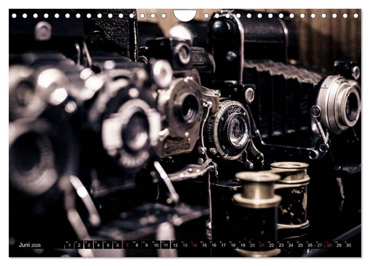 Produktbild: Historische Fotoapparate (Wandkalender 2026 DIN A4 quer), CALVENDO Monatskalender